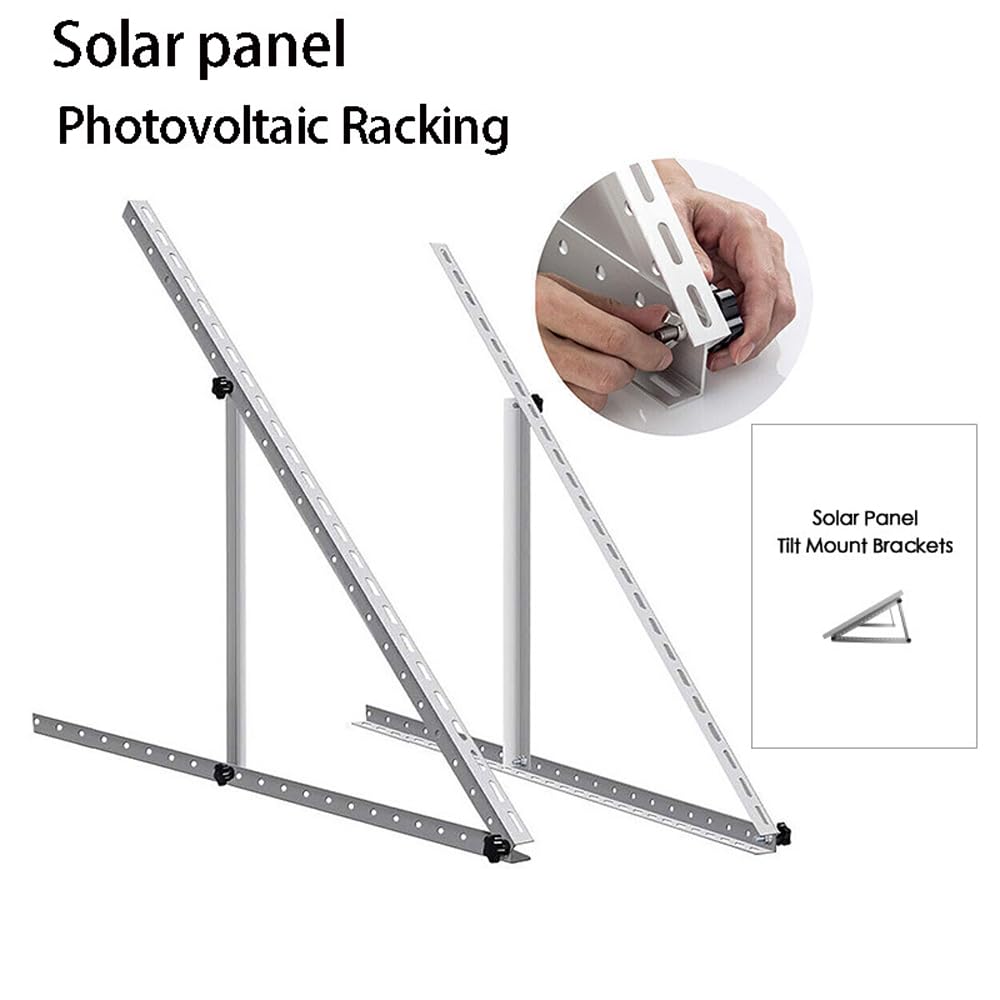 Hanzete Pannello Solare Rack Pannello Solare Sistema Staffa In Lega di Alluminio Supporto per Pannello Solare Angolo Regolabile Balcone Tetto Triangolo Staffa per Pannello Solare