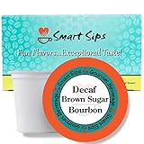 Smart Sips, Decaf Brown Sugar Bourbon Flavored Coffee, 24 Count, Medium Roast, Compatible With All K