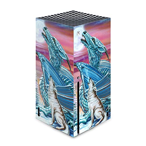 Skin Xbox Series X Ed Beard Jr Lune de Loup autocollant vinyle de console