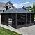 Domi 13’ x 16.5’ Sunroom, All Season Solarium Gazebo with Galvanized Steel Roof, Outdoor Aluminum Screen Houses with 2 Lockable Sliding Doors, Moveable PE Screens for Lawn Deck Backyard, Dark Grey