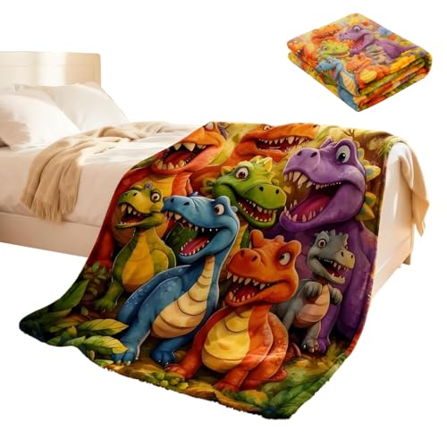 Couverture polaire dinosaure anti-transpiration pour des nuits calmes en hiver