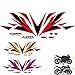 Autocollants Stickers Décoratifs Moto pour Honda CBR1000RR 12-16 CBR 1000 RR 12 13 14 15 16 Stickers CBR1000 Kit Complet Sticker Sticker Entier Réservoir Ensemble (Color : Rouge)