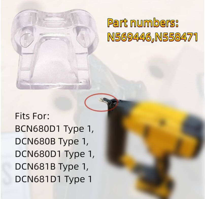 Image of N558471 N569446 Compatible with Nailer No Mar Tip Replaces DCN680D1 DCN680B DCN681B DCN681D1 (20)