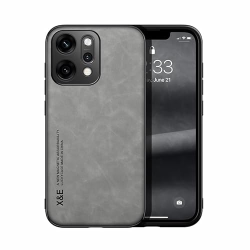 Compatibile con Oppo Reno14 Pro Caso Attrazione magnetica interna Protezione anti-caduta per fotocamera 2 in 1 Gray