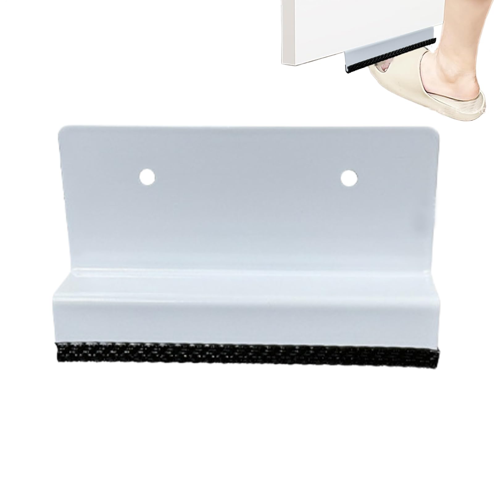 Trash Cabinet Foot Pull, Adhesive Mount, 12x7.5x7cm, Trash Cabinet Pull, Touchless Drawer Handle, Screw Option, for Home, Garage, Hotel, Kitchen, Office, Apartment Setups
