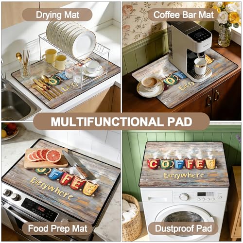 Image of Versatile Stove Guard Mat for Electric Stoves - All-in-One Heat-Resistant Protector Mat, Non-Slip Kitchen Counter Mat 28''x20''