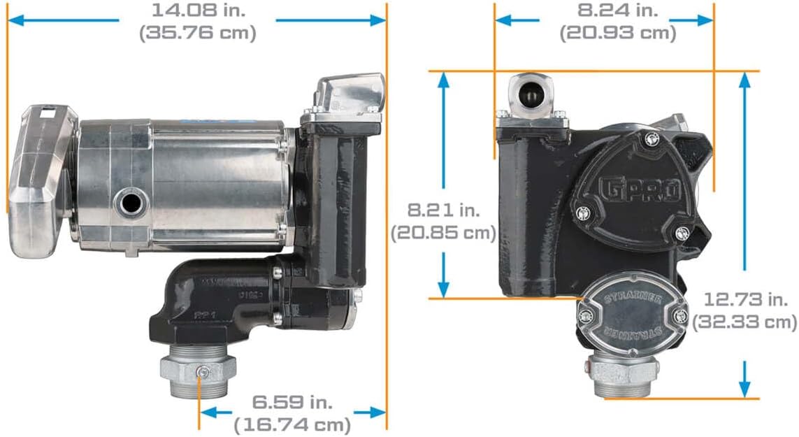 GPRO - V20 Series Fuel Transfer Pump, Automatic Shut-Off Nozzle, 20 GPM, 115 Volt (171000-03)