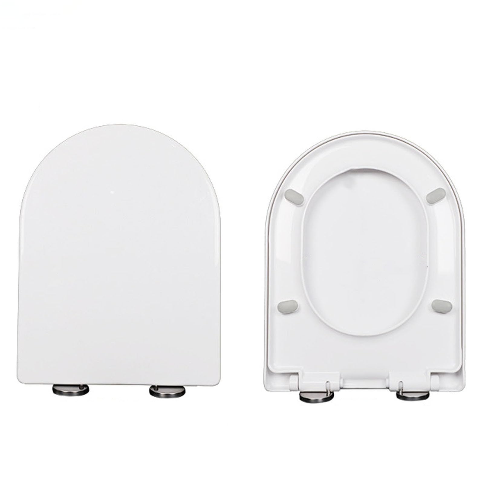 Ldhsjh Onecolor White Close, Adjust Fit Toilet Seat Soft Close Close Releasequick White, Lightweight, Durable, Portable, User-Friendly, Compact, Shaped, Adjustable, Hinge