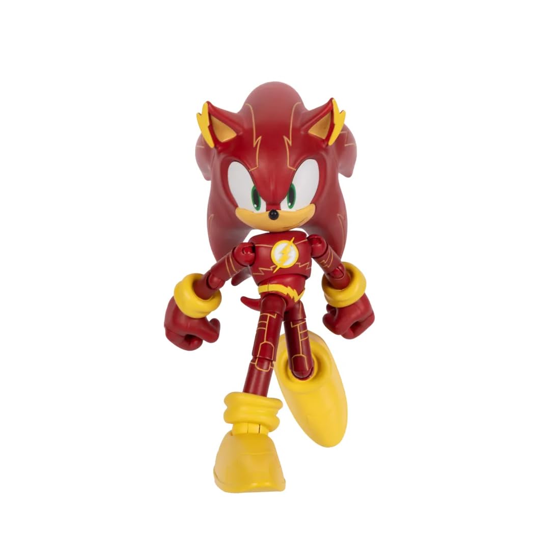DC x Sonic the Hedgehog as The Flash 5" / 13cm Action Figure, Officially Licensed by Jakks Pacific, Highly Articulated and Detailed Design, Collector's Packaging