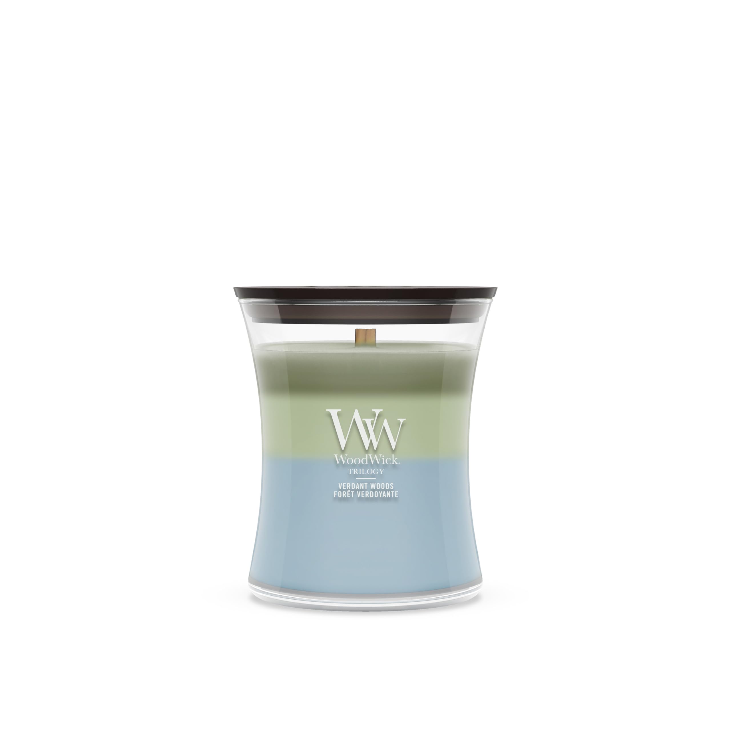 Bougie parfumée WoodWille Forêt verdoyante sablier moyen cire soja