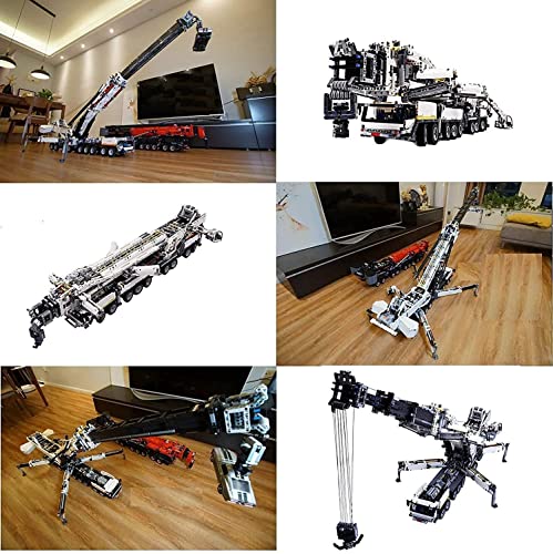 YPZ Technology Liebherr LTM 11200 Crane with Motor, 7692 Terminal Blocks Large MOC Crane Truck Model Building Blocks Set… – Bild 4