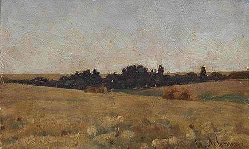 Affiche toile paysage Levitan decoration murale pour remplacer les cadres vides et murs blancs