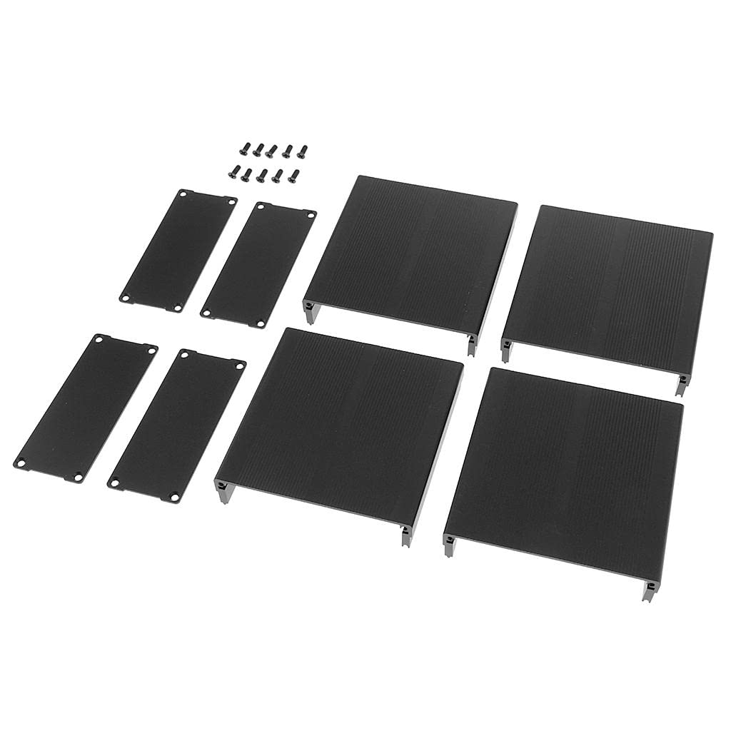 2Pcs Extruded Aluminum Flat Enclosure Kits For Project Amp Controller 97X40X100Mm (Pack Of 1) Collectibles-picture-30