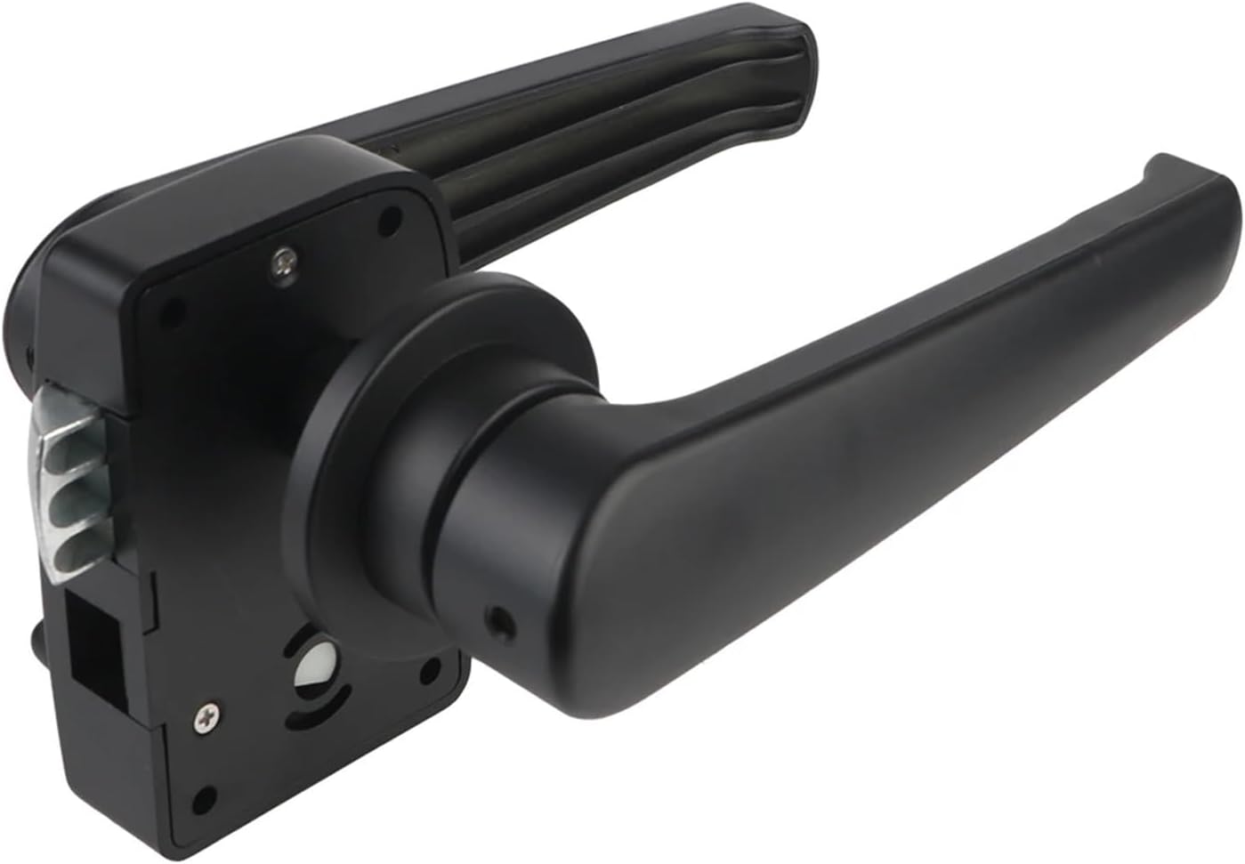 Car Bathroom Door Lock RV Toilet Door Lock RV Modification Vehicle Parts RV Boat Latch Handle Knob Locks(Black)