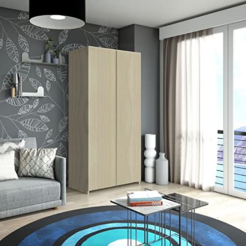 Colore: olmo Compribene Letto a Castello Mia a Scomparsa Olmo L 100 x H 218 P60cm / P230cm Aperto
