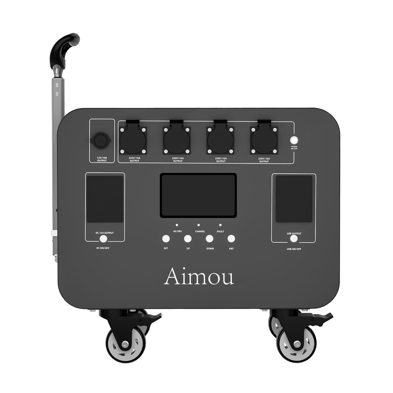 Aimou 5120Wh LiFePO4 Power Station Solar Generator for Camping
