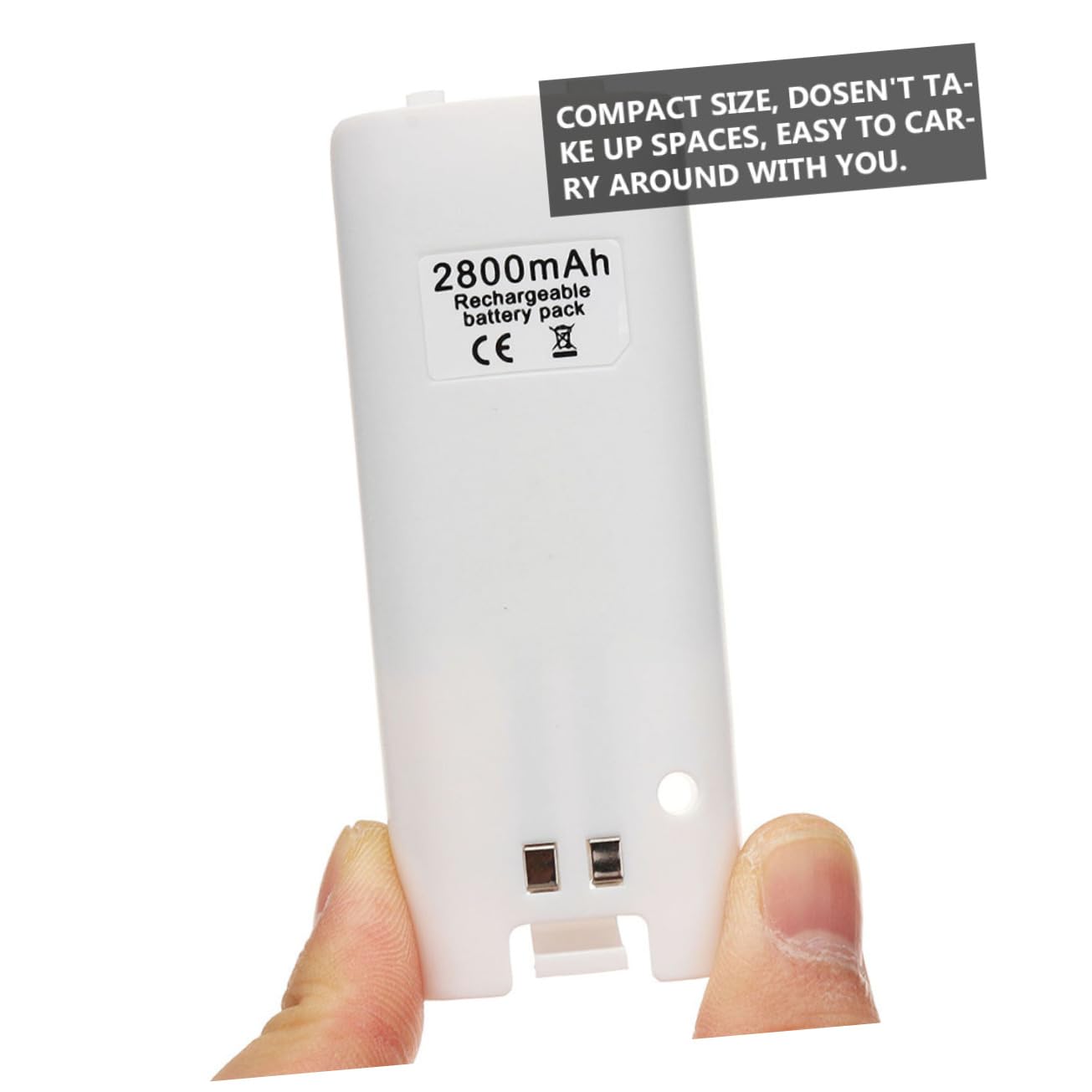 HOMSFOU Adattatore per Pile 4 Slot Stazione di Ricarica Batteria Cavo USB Caricabatterie Compatto Bianco per Ricaricare Batterie Ovunque