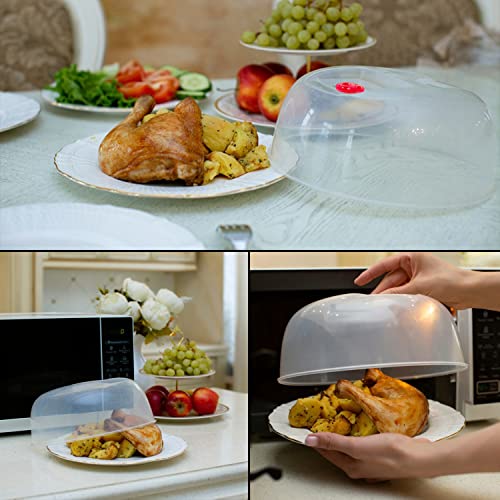 Évitez les éclaboussures avec le couvercle micro-ondes ventilé 30cm - 8