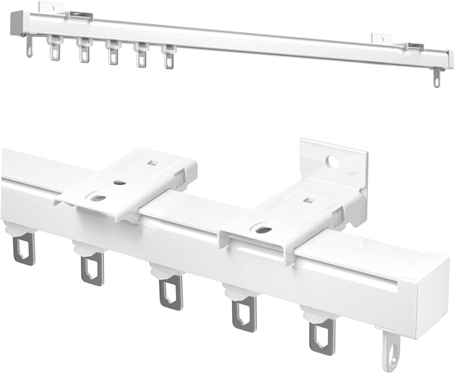 CUPLES Ceiling Curtain Track, Aluminium Curtain Track Sliding Curtain