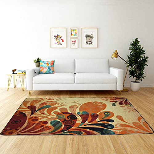 Tapete decorativo estilo Boho Retro para sala 100x150 cm miniatura 3