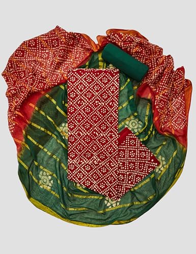 Image of Amazon Brand - Myx Women's Unstitched Batik Print Salwar Suit Dress Material With Dupatta