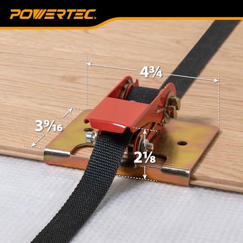 Image of POWERTEC 71102 Wood Flooring Strap Clamp w / 13 Foot Nylon Strap (Pack of 6)