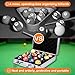 ChengFu Pool Ball Case, Billiard Balls Storage Box, can Holds 16 Billiard Balls with A Diameter of 2.25 inches, Portable Billiard Box with Hand Grip(Silver)
