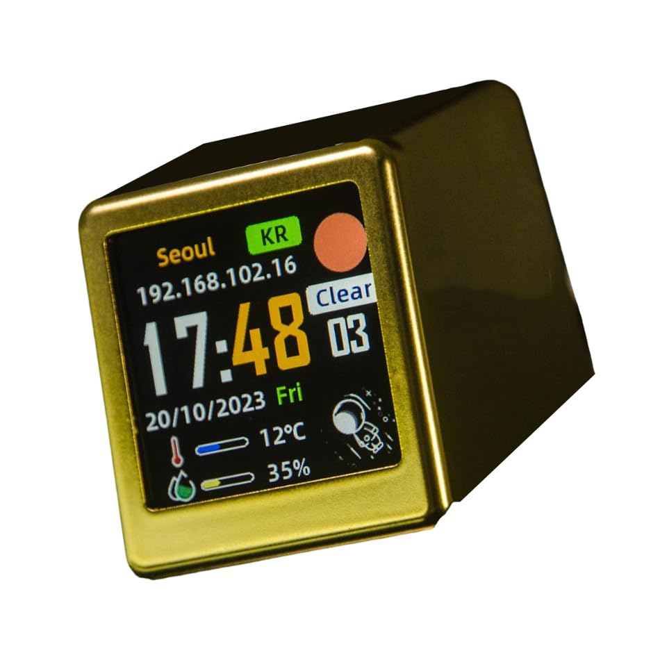 Reloj digital con estación meteorológica WiFi Smarts para evitar el aire seco