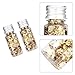 Lwuey Decorating Flakes, Gold Leaf Cake Decoration Flake Goldlen Toppers Gilding Foil Decor Imitation Metallic Decorative Drink Cooking Chocolates Cakes Drinks Dessert Cupcake Makeup 2PCS