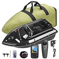 Bateau Appât Télécommandé Avec Détecteur De Poissons - 500m - Charge 2kg - 12000mAh