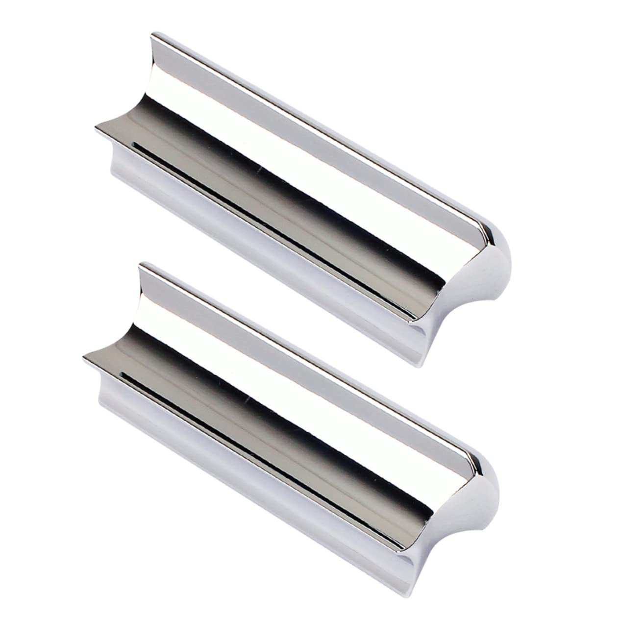 VICASKY Guitar Slide Accessories 2pcs Large Metal Sliders Black Guitar Tone Bar