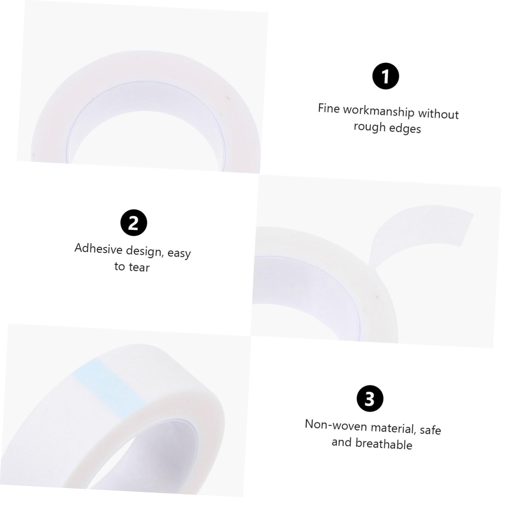 BESTYASH 8 Rolls Breathable Eyelash Extension Tape Lightweight Eye Protective Lash Tape for Grafting Easy to Use and Remove for Salon Home Makeup Applications