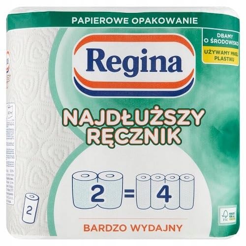 Regina Toalla multiusos 2 capas blancas (2 rollos)