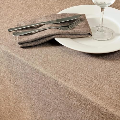Nappe de table rustique bleu roi en cuir pour repas de famille