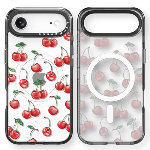 Coque iPhone 17 Air antichoc résout les chutes de 2m motif cerise