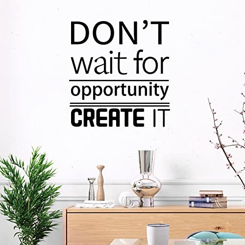 SUPERDANT Inspirational Wall Sticker Non Aspettare...