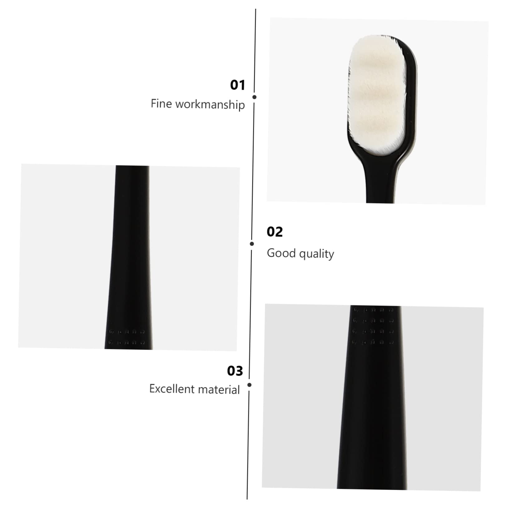 18pezzi Spazzolini Adulto Setole Morbide Design Wavy Per e Su e Gengive Sensibili