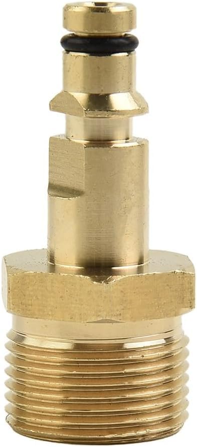M22 - Adaptador de manguera de alta presión para lavadora de alta presión de conexión rápida, entrada de latón macizo y acoplamiento de salida serie K para Kärcher para Nilfisk para herramientas