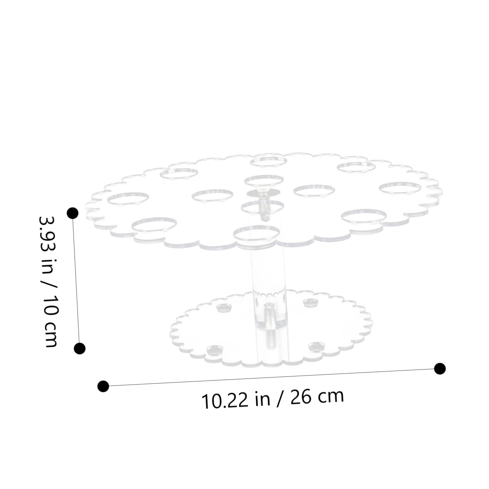 SOLUSTRE Ice Cream Cone Holder and Sushi Hand Roll Stand Transparent Display Rack for Parties Events Home Use Charcuterie and Desserts