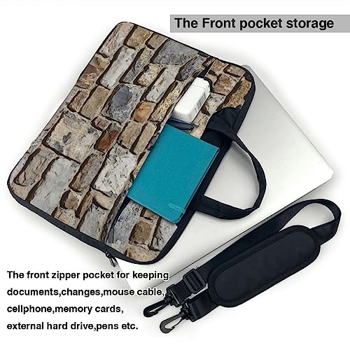 Sacoche pour ordinateur portable porte-documents rétro imprimé pierre - 3