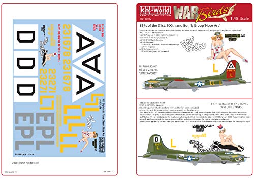 KITZ WORLD KW148032 1/48 B17 G Little Patch B17 F Nine Little Yanks - 2