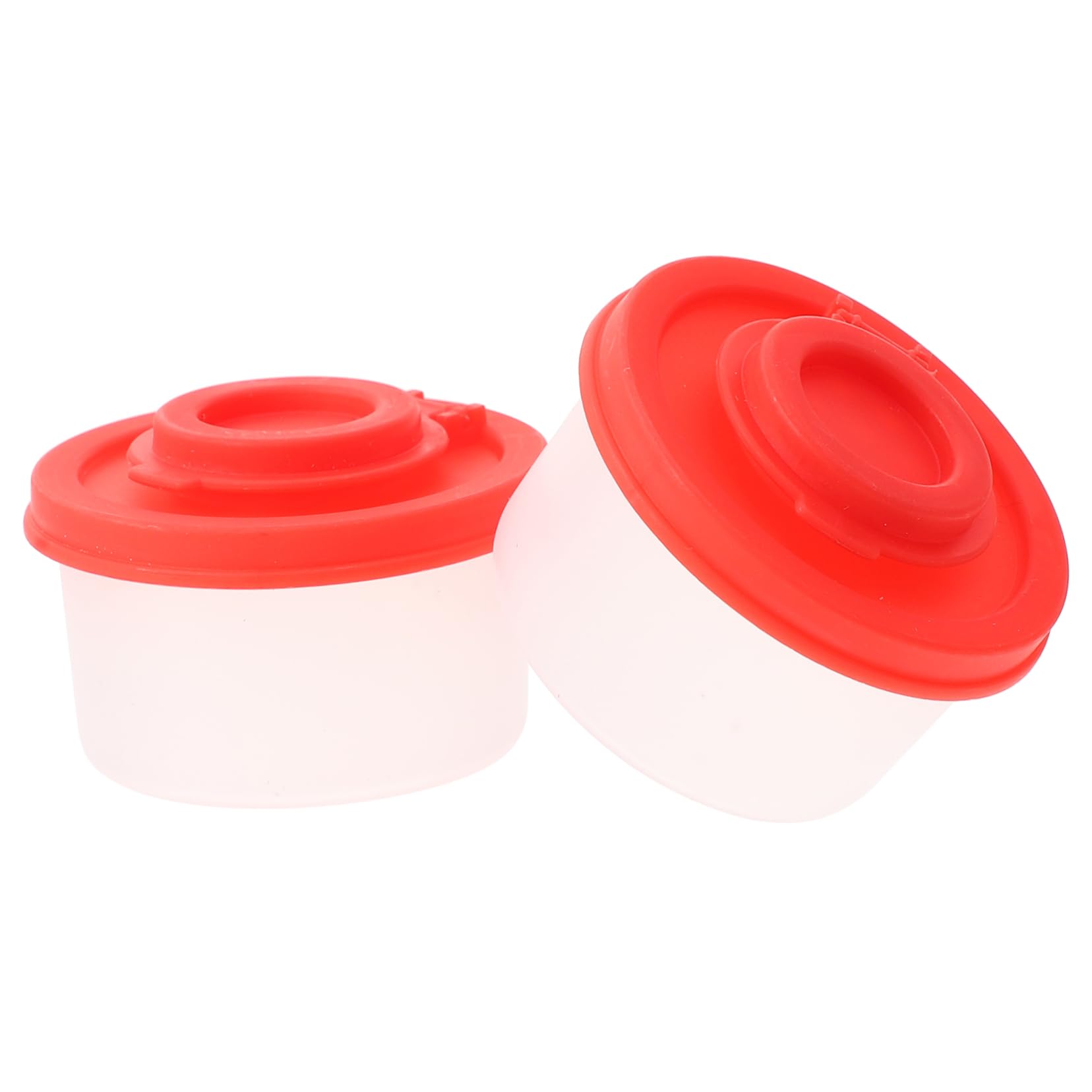 ABOOFAN 2Pcs Portable Pepper Storage Bottles Transparent Condiment Containers for Clamshell Design Easy to Use for Kitchen and Dining