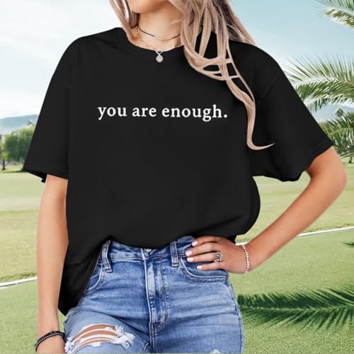Dear Person Behind Me Shirt You are Enough Mental Health T Shirt Inspirational Shirts for Women Positive Tees Tops3