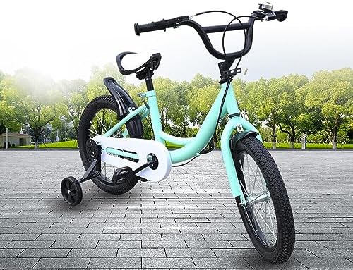 Bicicleta infantil de 16 pulgadas con ruedas estabilizadoras
