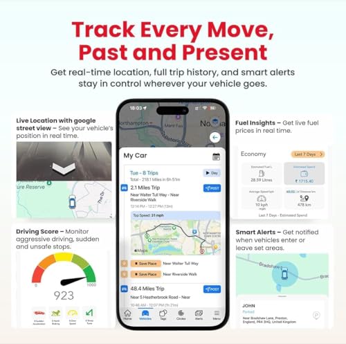Image of Edge 4G Wired Hidden GPS Tracker w /Remote Engine ON /Off Lock Alerts for Car EV Bike Truck Bus | Driving Score Live Location Geo-Fence Anti Theft Alarm Alexa Voice