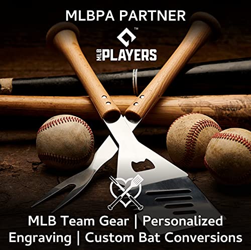 Baseball BBQ Triple Play Kit de Espátula, Pinzas y Tenedor miniatura 6
