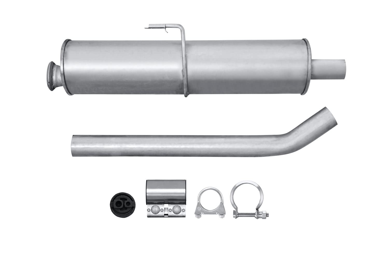 HELLA 8LB 366 020-341 Tłumik przedni - Easy2Fit® Kit - z przodu - dwuczęściowy - Komplet z elementami do montażu - dla m. in. CITROËN EVASION