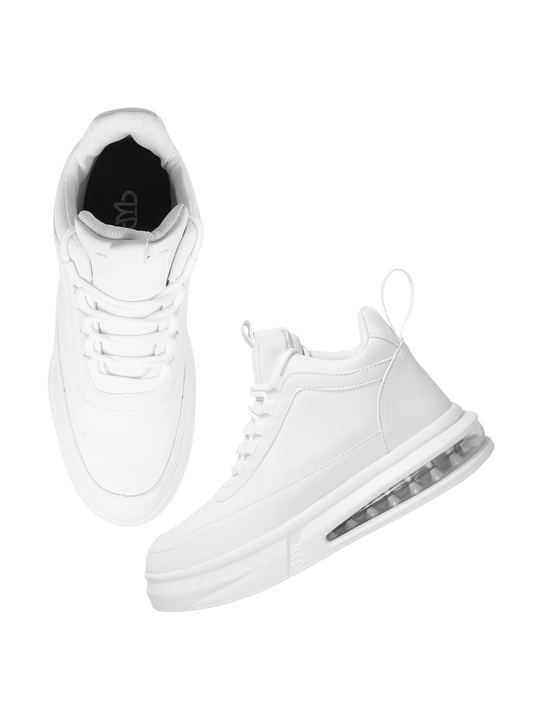 The White Pole Casual Trandy Classy Comfortable Lightweight High Ankel Cozy Sneakers Shoes for Mens and Boys White (B0D83X6D14) Amazon Price History, Amazon Price Tracker
