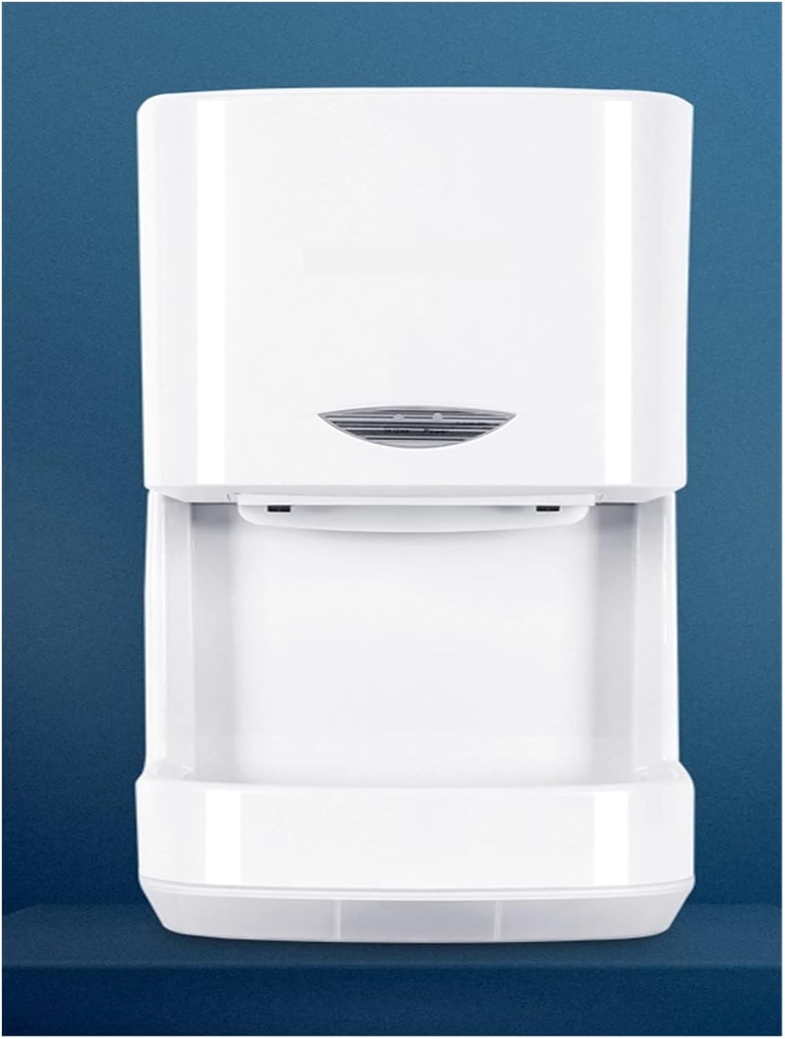 Automatic Hand Dryer Toilet Electric Hand Dryer Infrared Sensor Automatic Dryer Bathroom Hot Air Switch Punch-Free Installation Blow Mobile Phone Low Noise Level,Quick Drying Time, Silver
