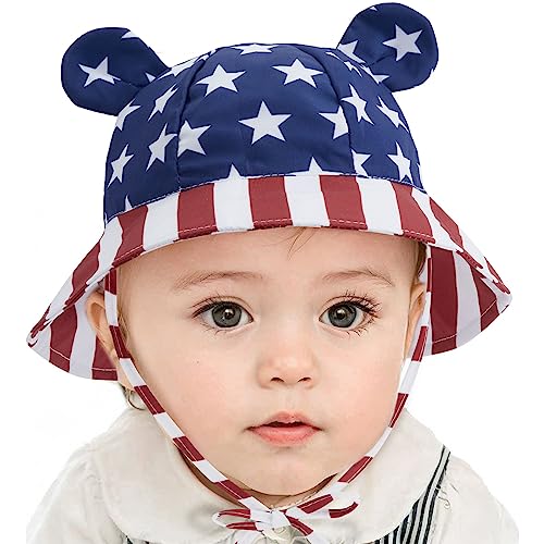 Zando Baby Sun Hat UPF 50+ Toddler Sun Protection Bucket Hats for Boys Girls Infant Wide Brim Beach Hat Baby Bucket Hat 0-4T